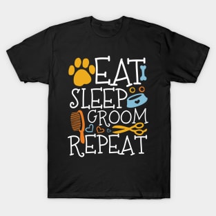 Eat Sleep Groom Repeat T-Shirt
